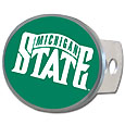 Michigan St. Spartans Oval Metal Hitch Cover Class II and III
